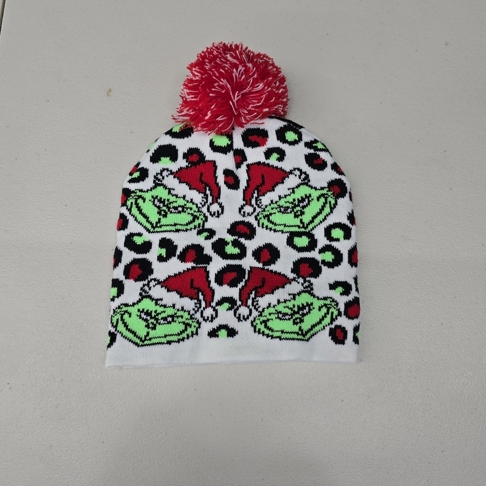 Unisex Light Up Grinch Hat